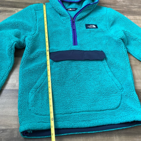 [The North Face] Sherpa Hoodie Kangaroo Pocket Sweartshirt Small - Picture 5 of 11